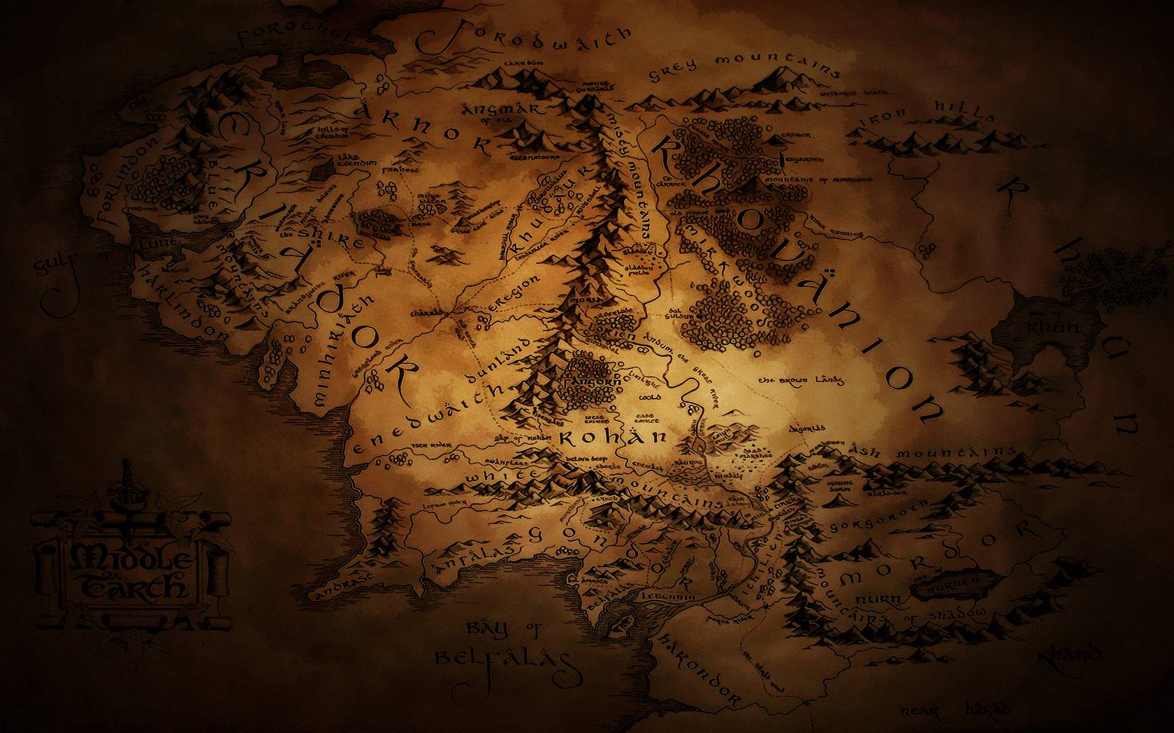 More Like Middle Earth Map Wallpaper 2
