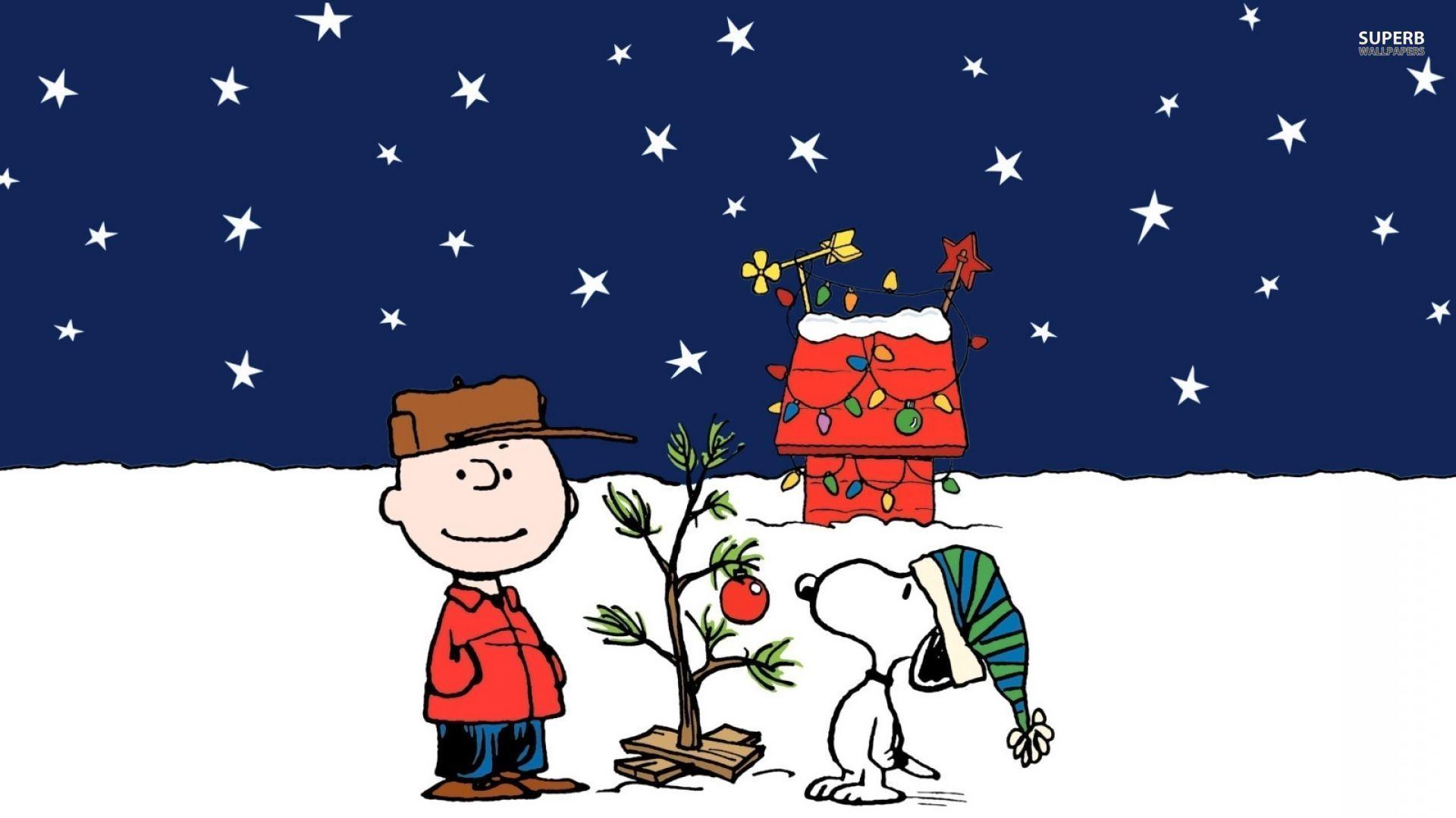 Wallpaper For > Charlie Brown Snoopy Christmas Wallpaper