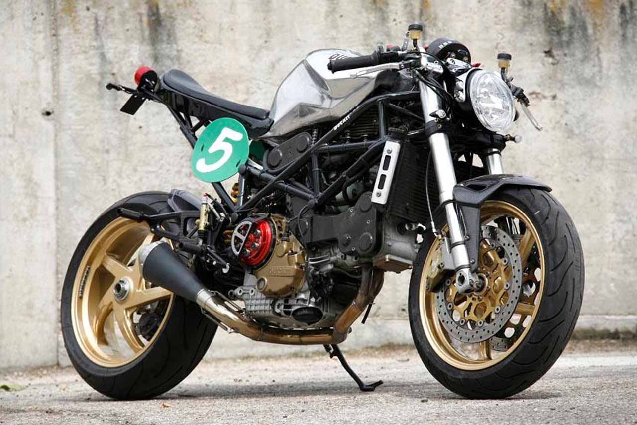 Radical Ducati Raceric Custom Cafe Racer Wallpaper