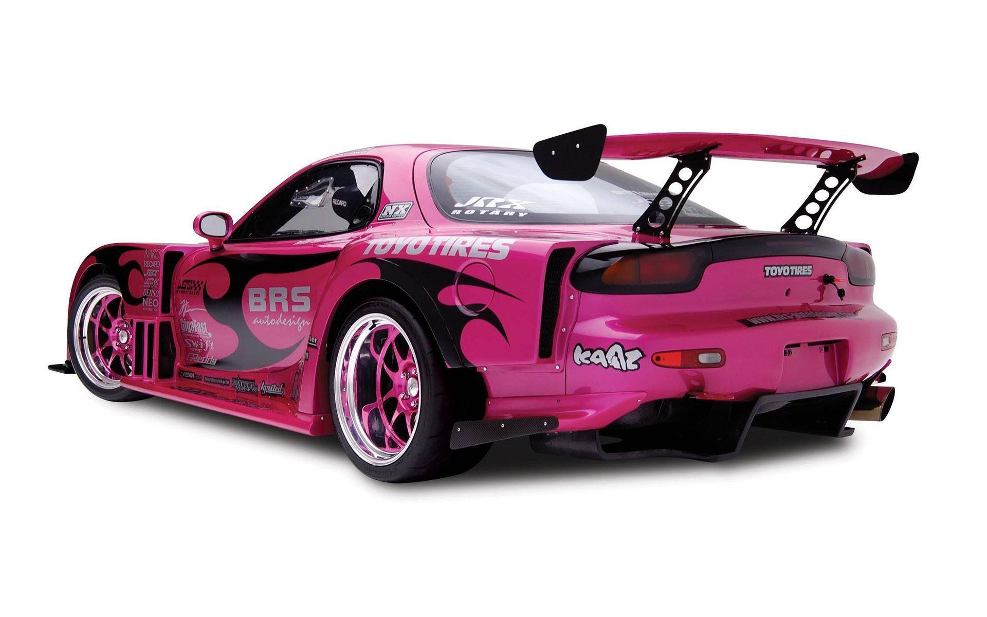Mazda RX7 Pink HD Wallpaper