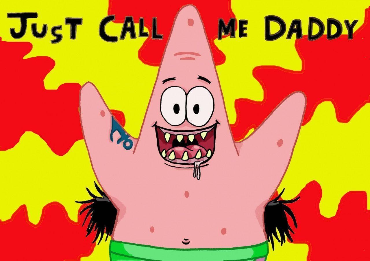 Wallpaper crazy patrick star spongebob funny HD wallpaper 2012