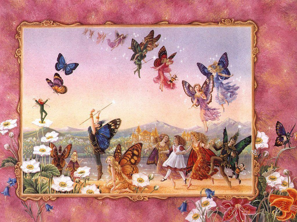 Fairy Butterflies, Wallpaper