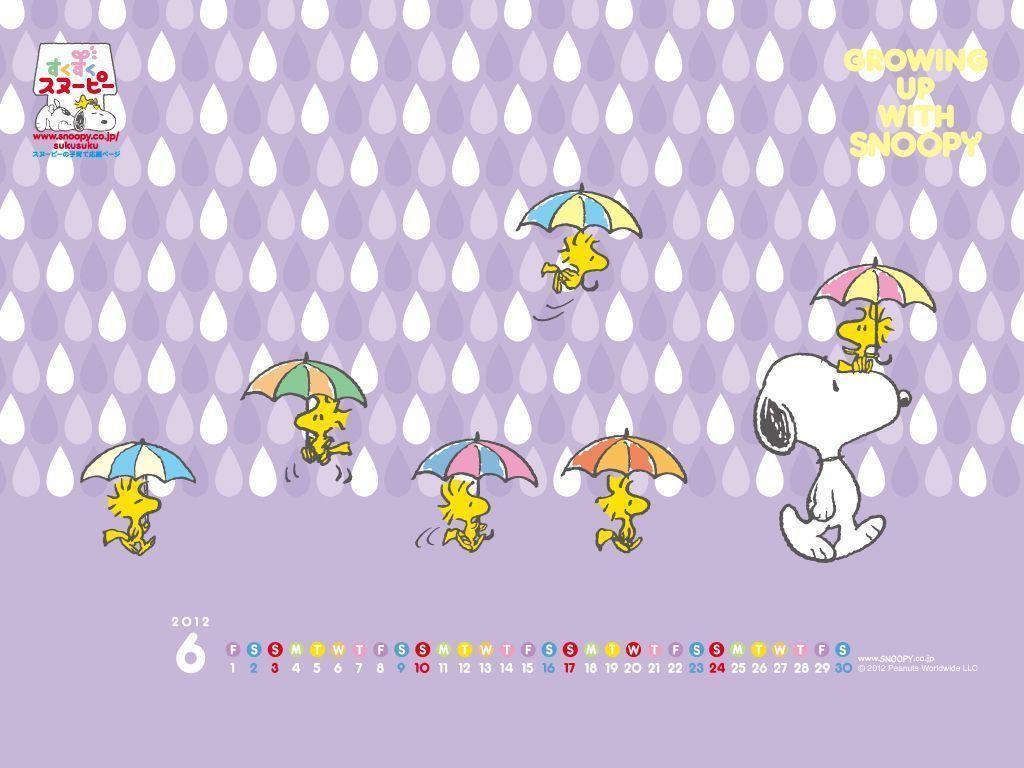 image For > Snoopy Spring Wallpaper