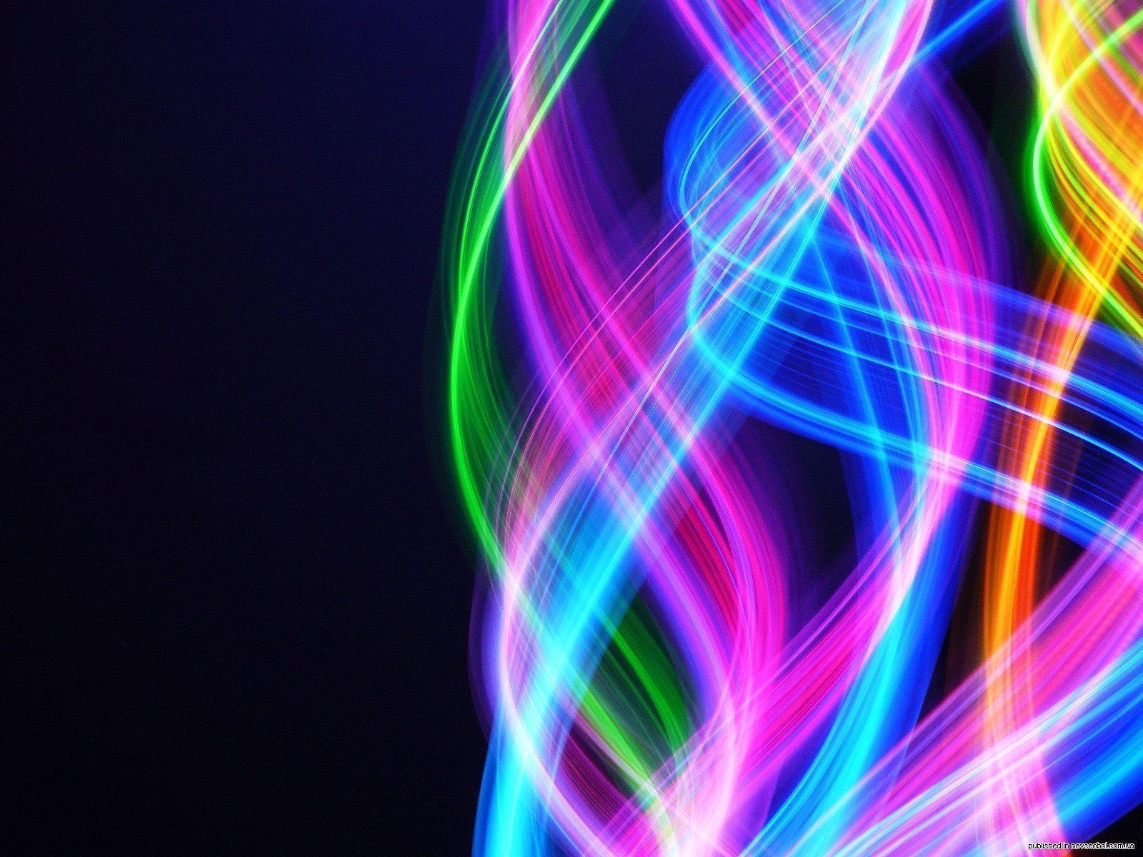 image For > Bright Neon Colors Background