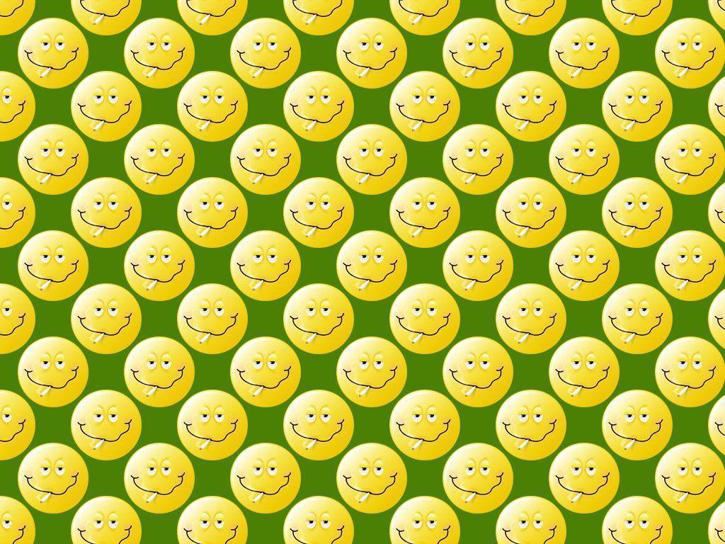 Wallpaper For > Cool Smiley Face Background
