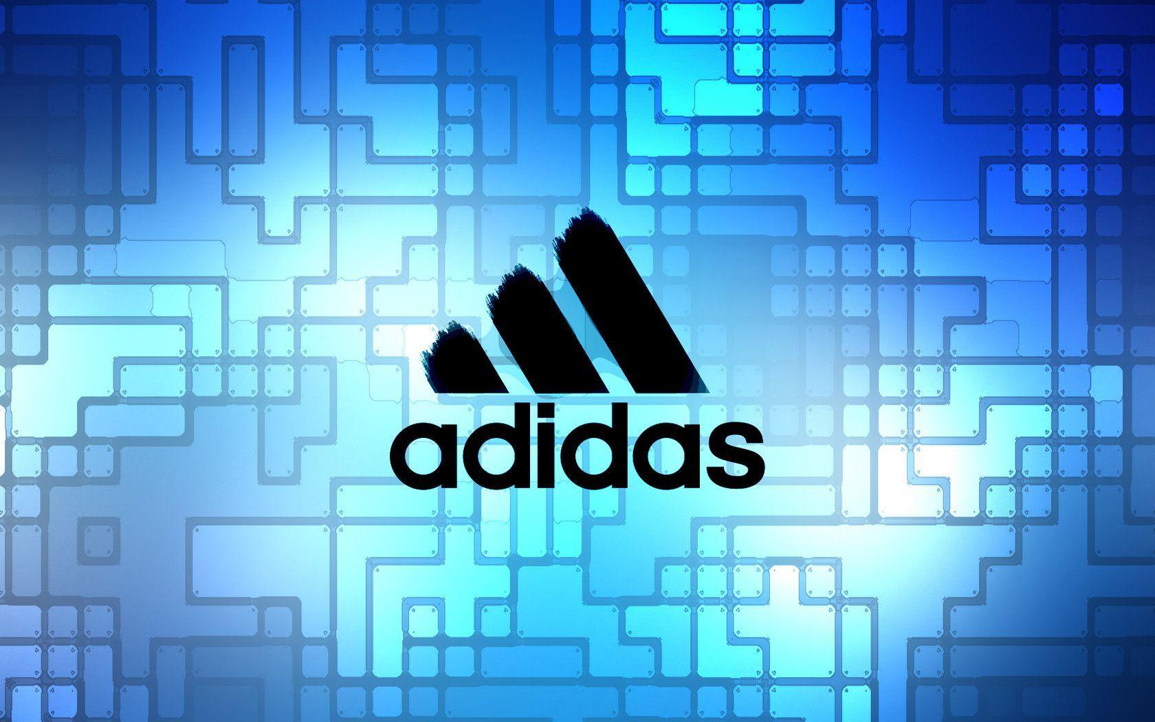 Logos For > Adidas Logo Blue Wallpaper