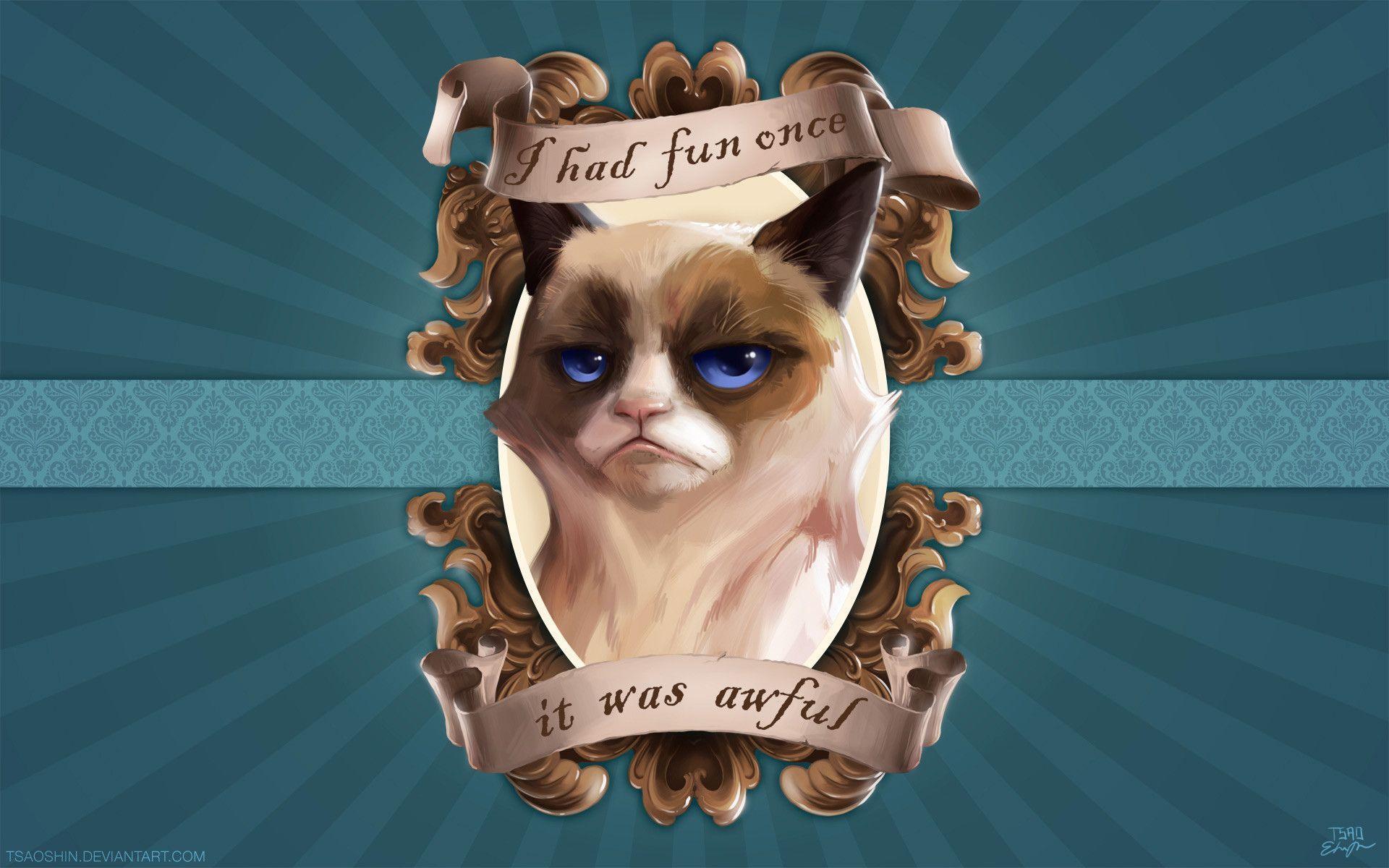 Wallpaper: Grumpy Cat Digital, wallpaperCoolvibe