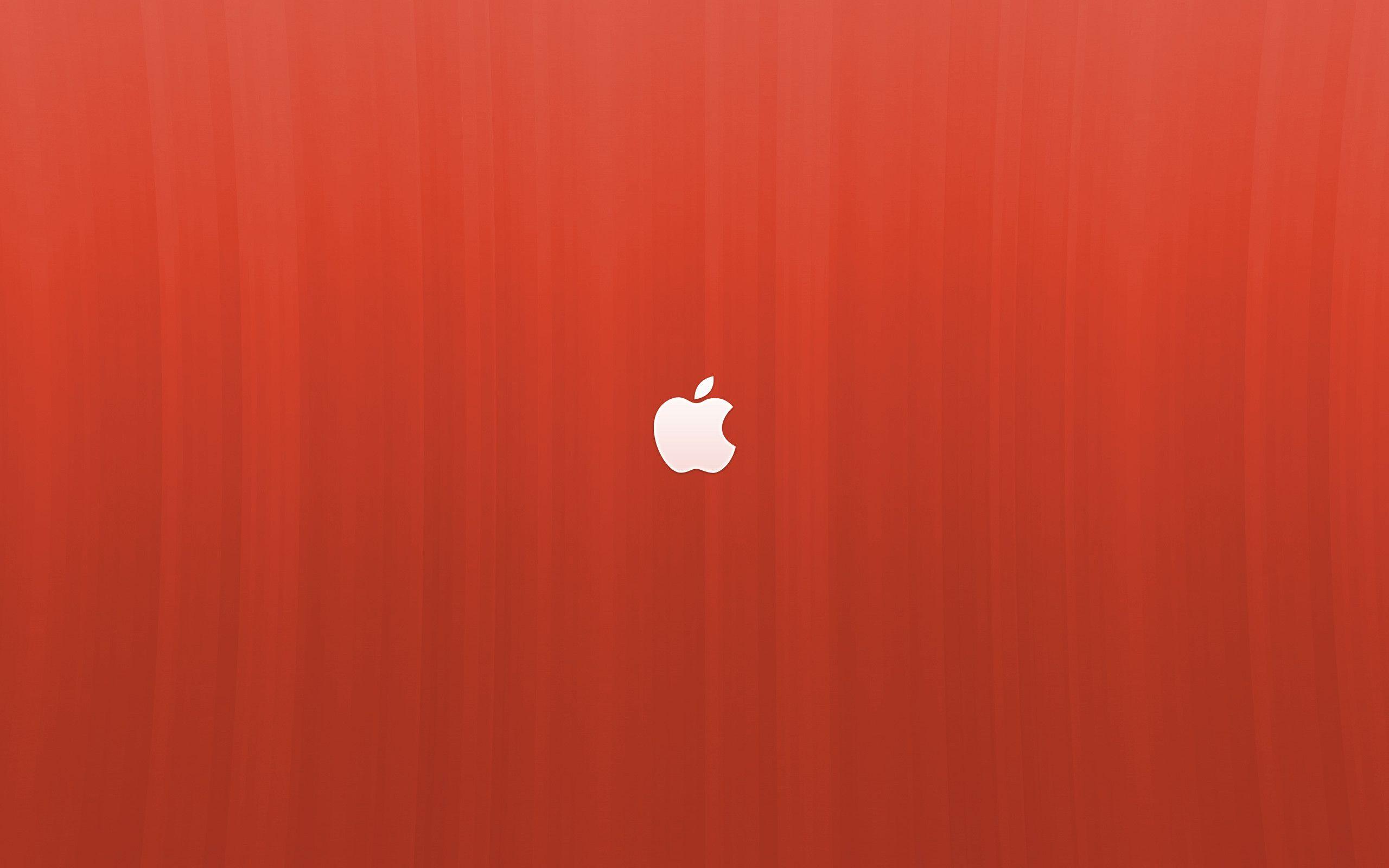 Wallpaper For > Red Apple Logo Wallpaper