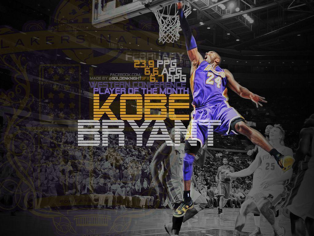 Lakers Wallpaper: Kobe Bryant Wins Western Player of the Month