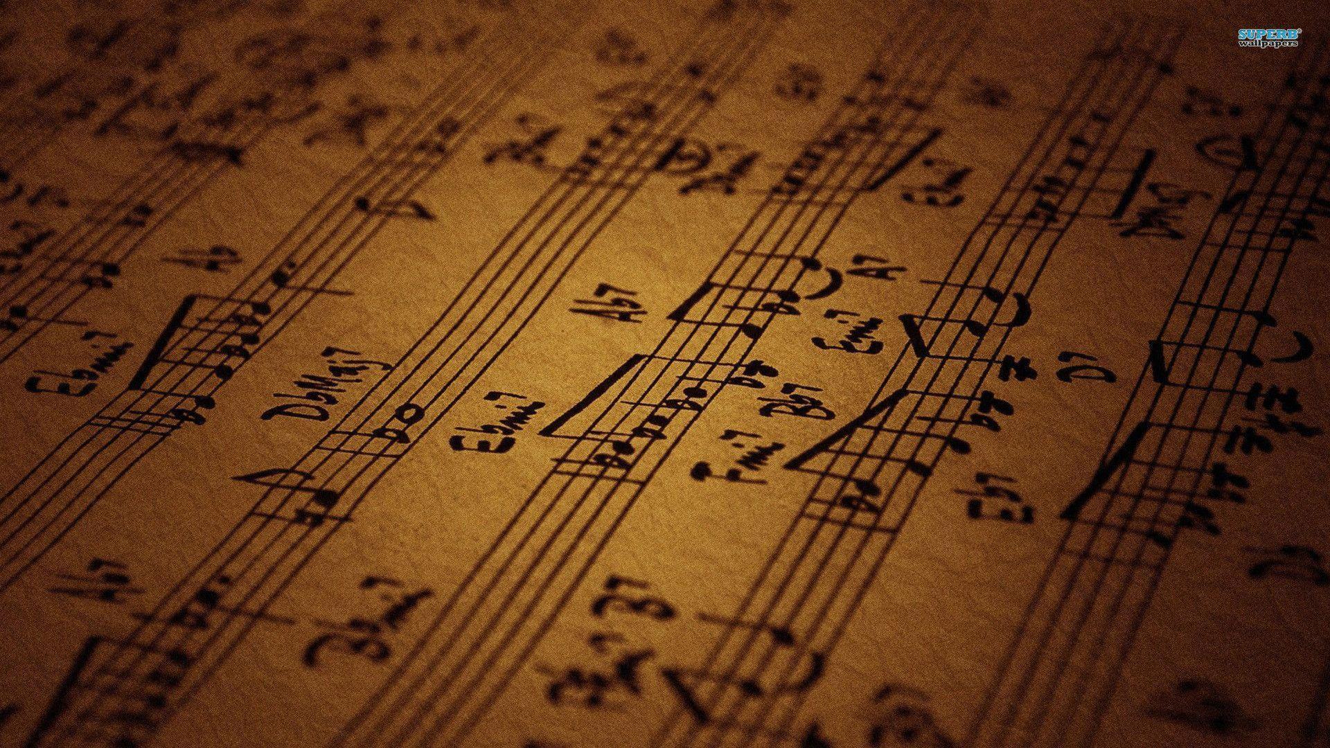 Sheet music wallpaper wallpaper - #