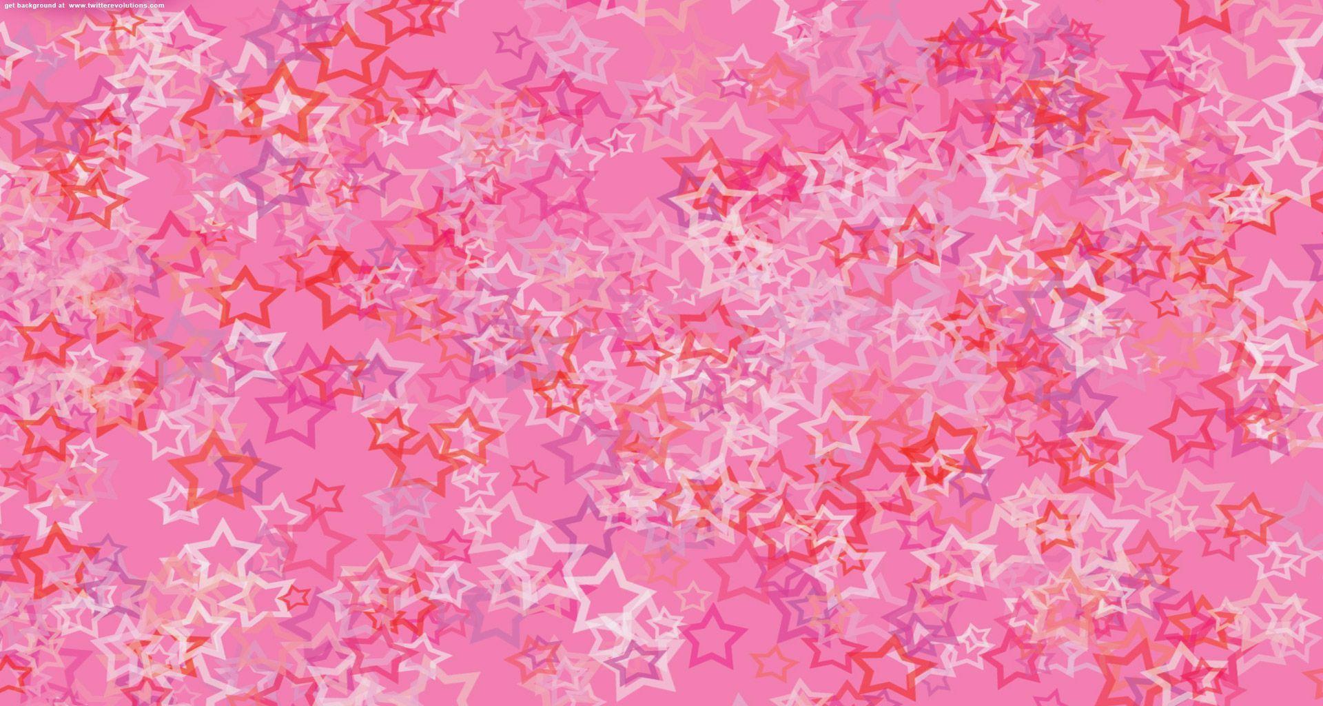 Pink stars Twitter background. Twitter background