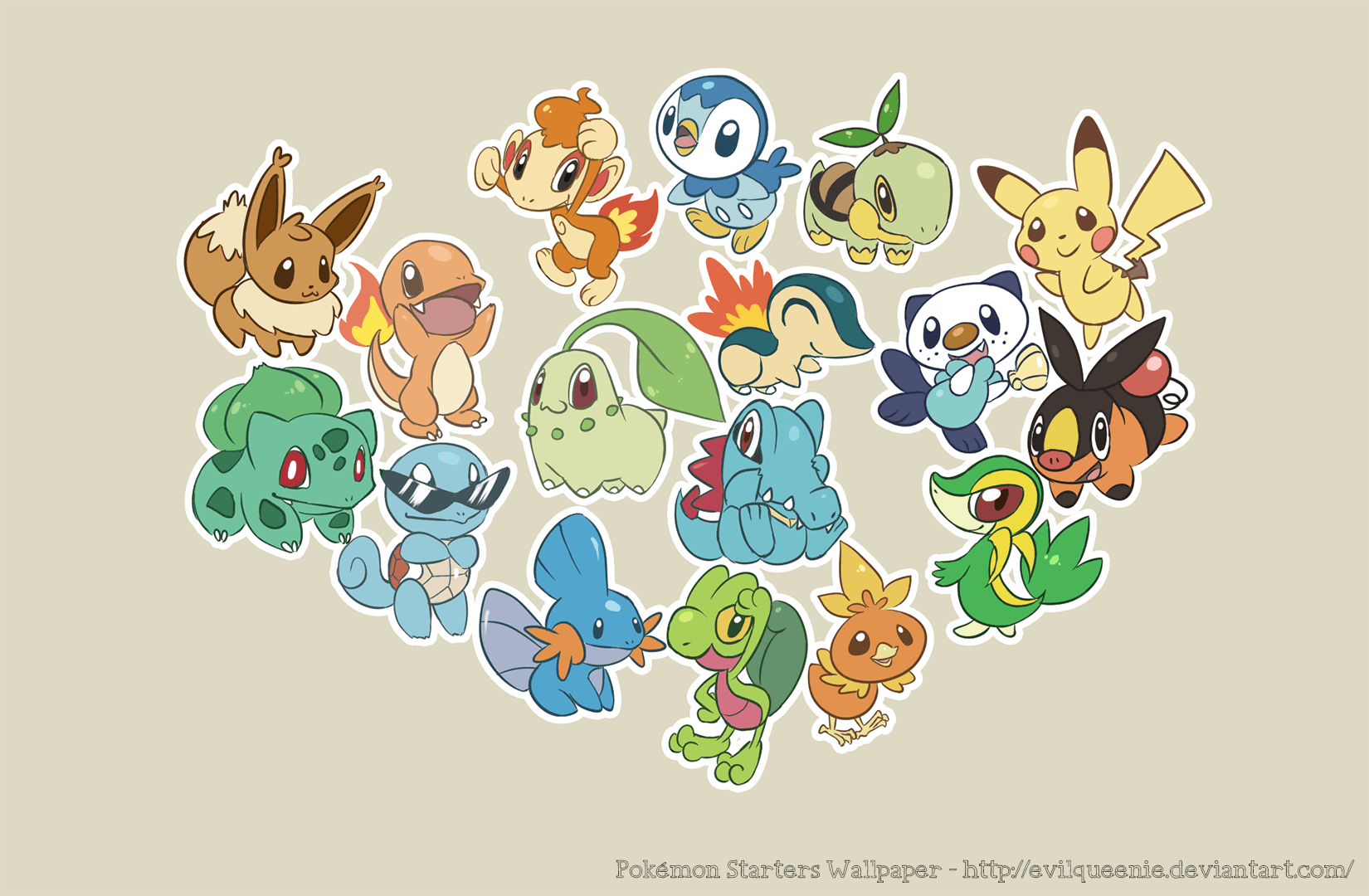 Wallpaper For > Cute Pokemon Background