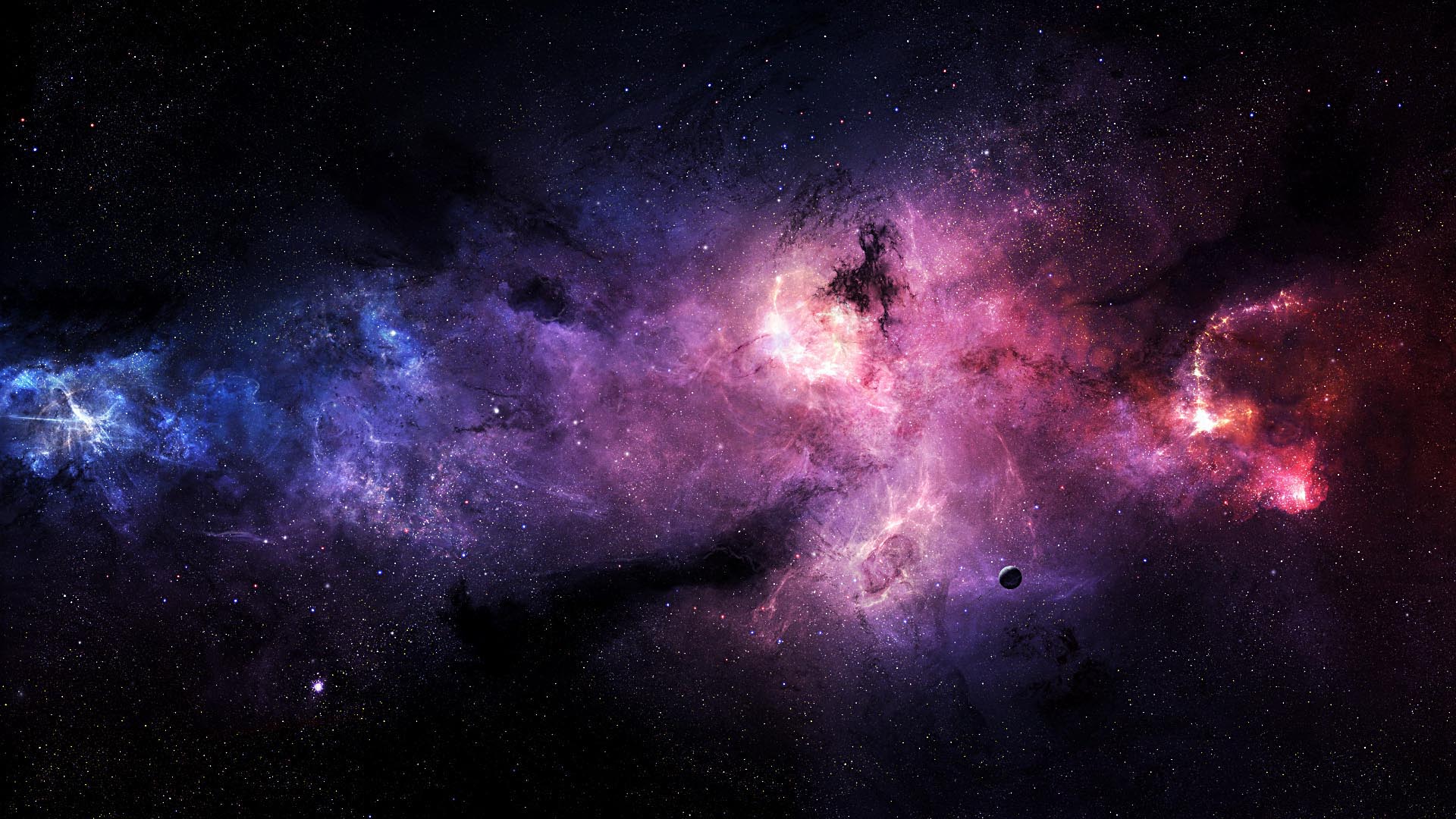 Wallpaper For > Blue And Purple Galaxy Wallpaper