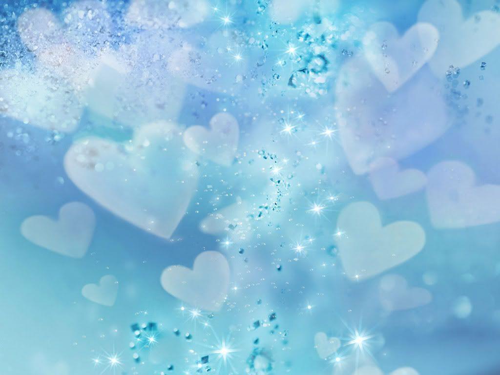 Wallpaper For > Cool Heart Background Blue