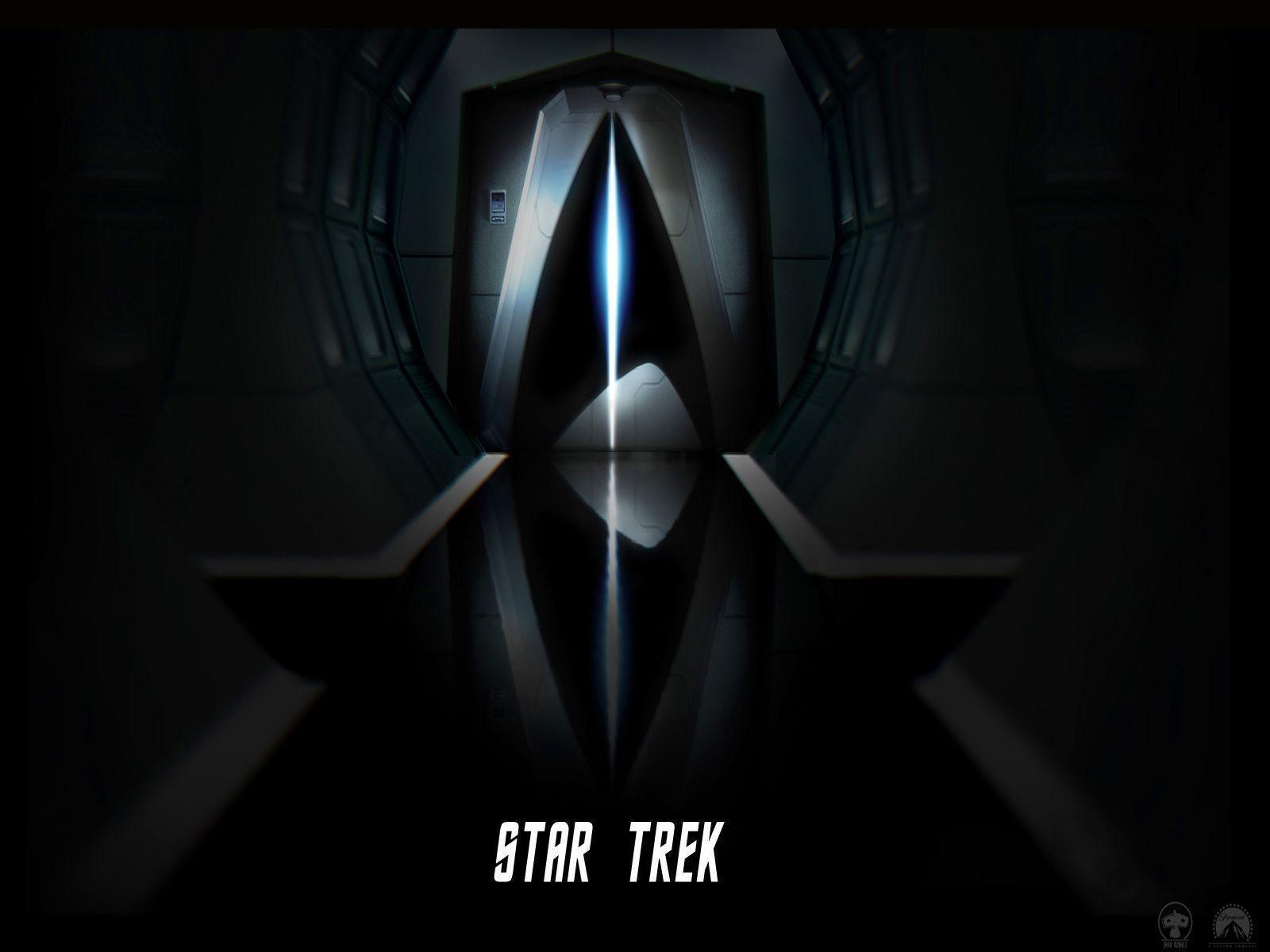 Star Trek Insignia Corridor, free Star Trek computer desktop wallpaper