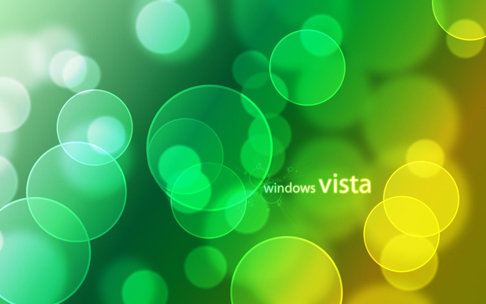 Desktop background // Computers // Windows Vista // Golden Green