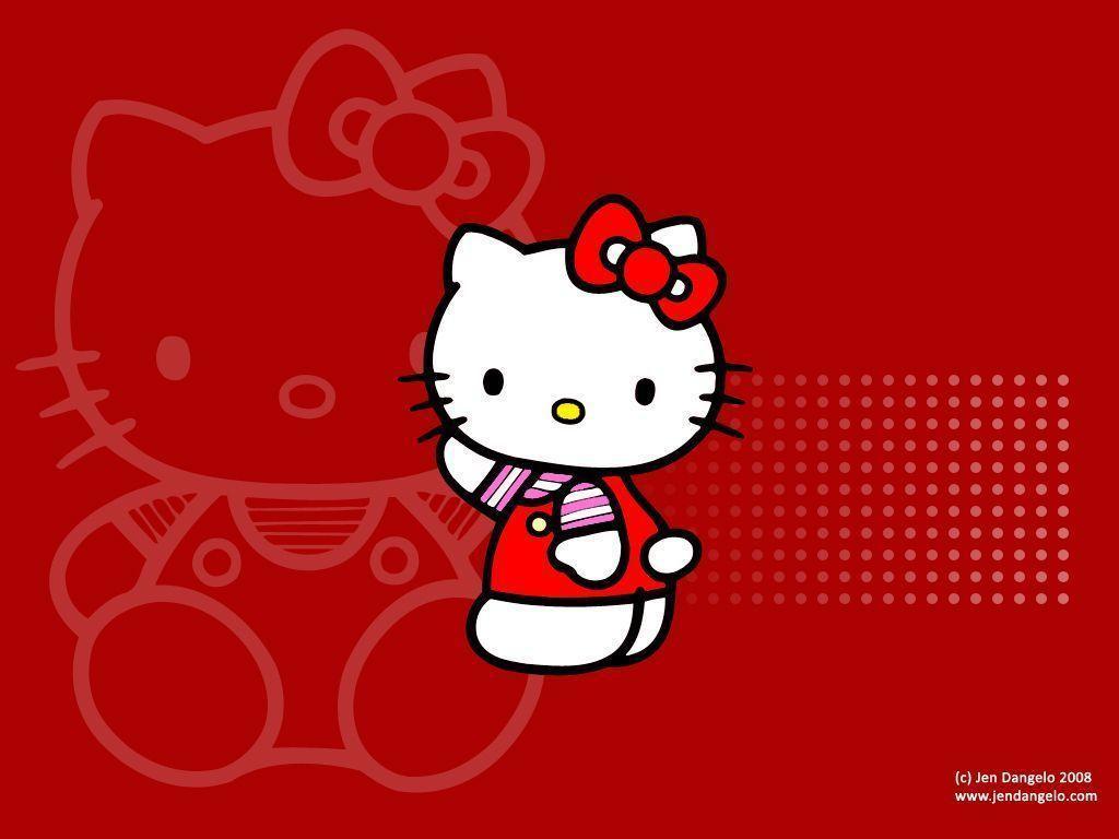 Hello Kitty Red Background Wallpaper Wallpaper. HD