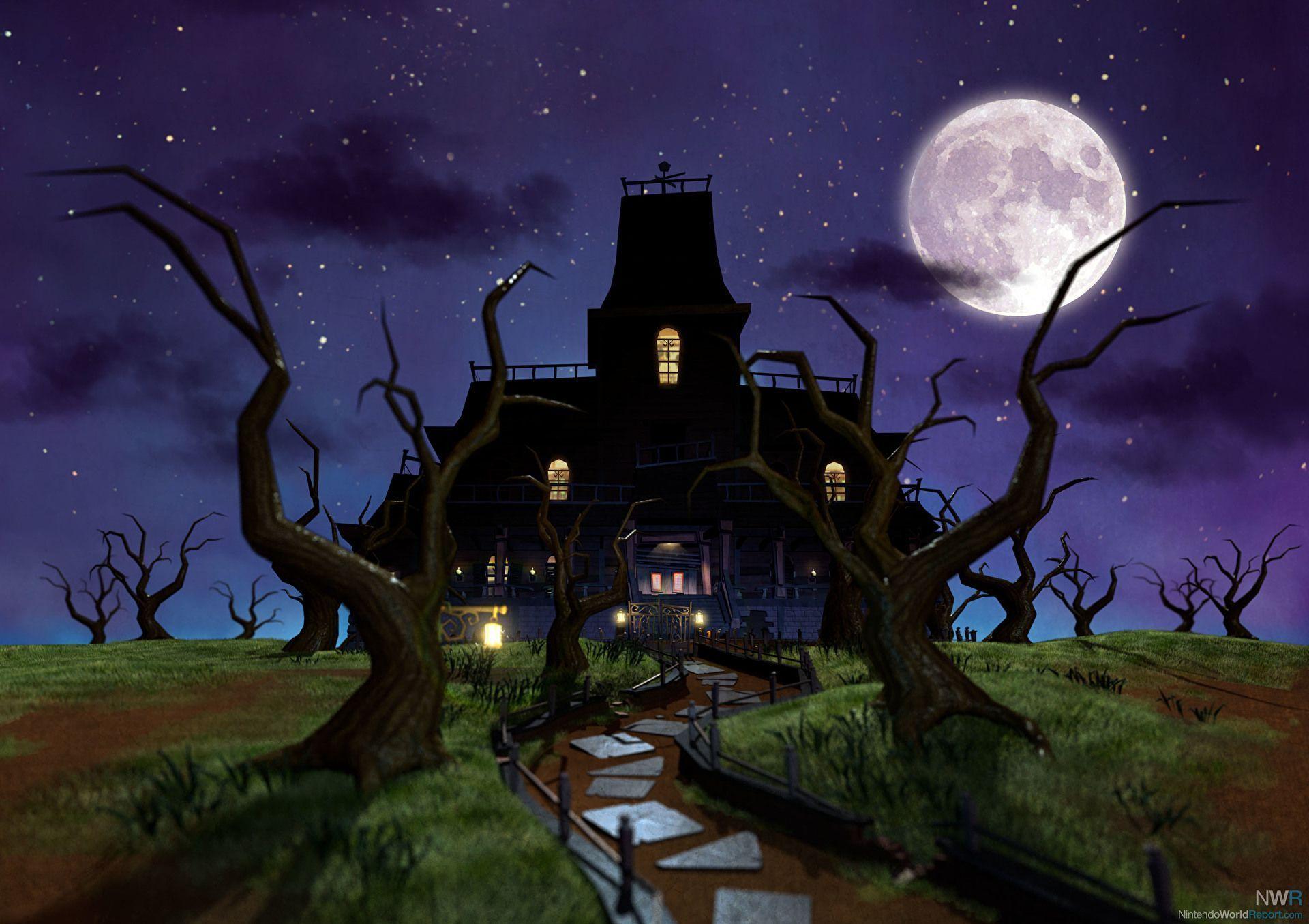 image For > Realistic Haunted House Background