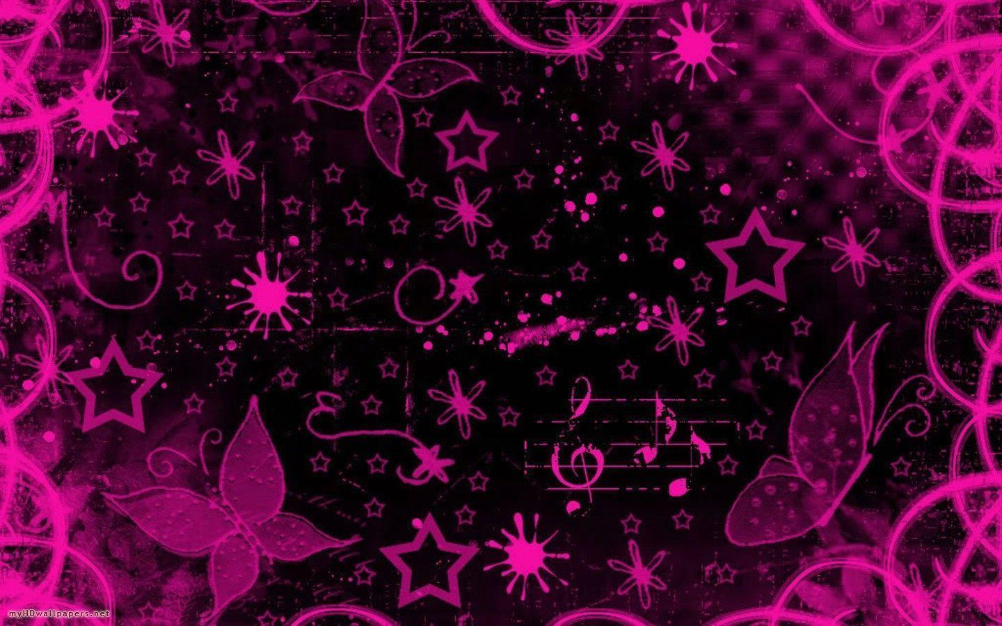 Pink And Black Backgrounds - Wallpaper Cave