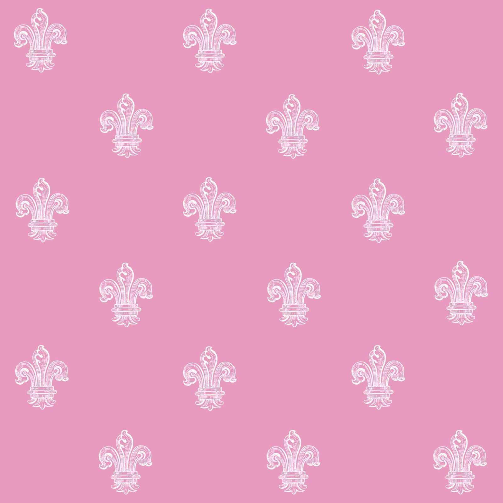 The Artzee Blog: Fleur de lis with Pink Background 12 x12 inch