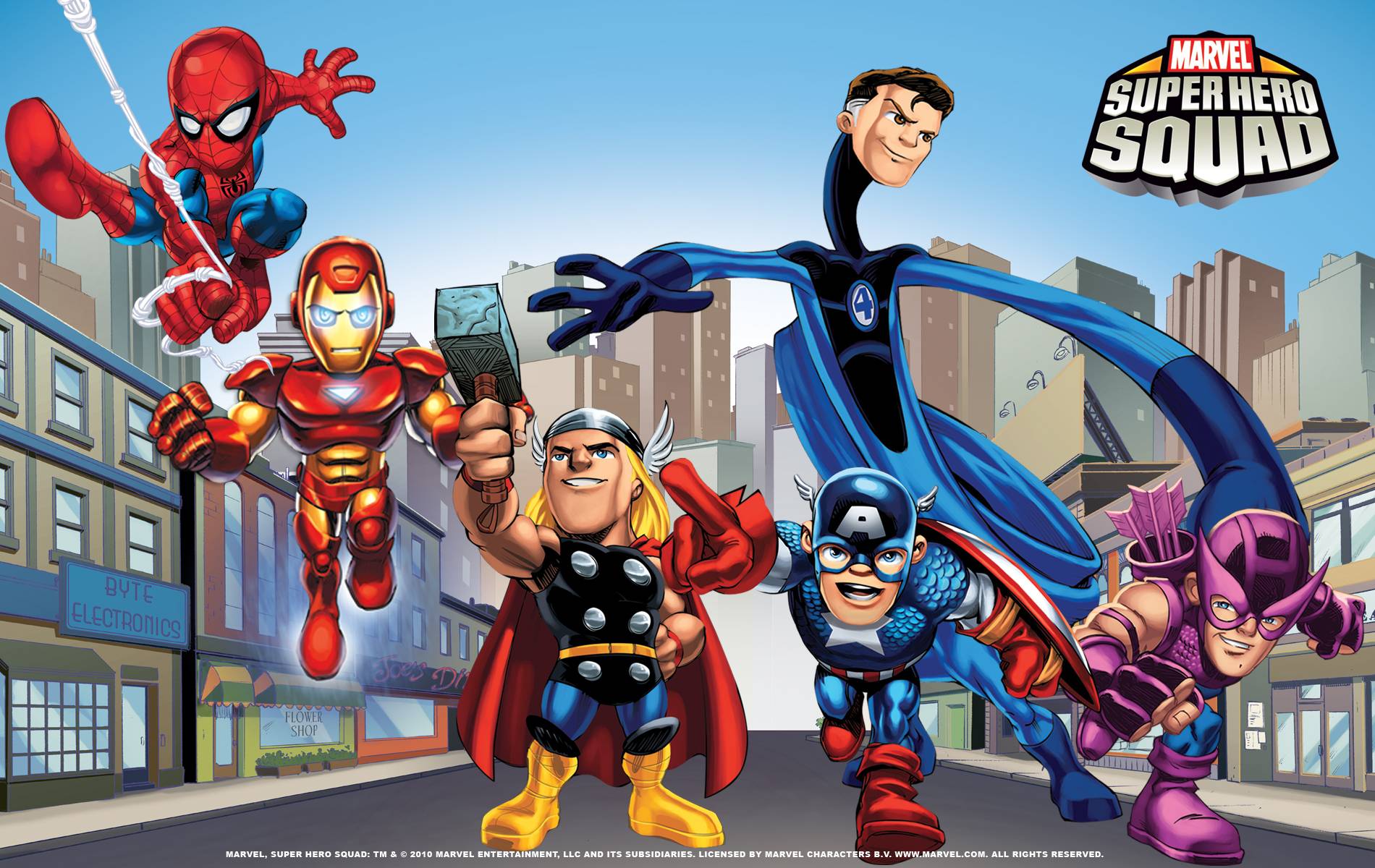 superhero squad wallpaper. Cartoons HD Wallpaper and background