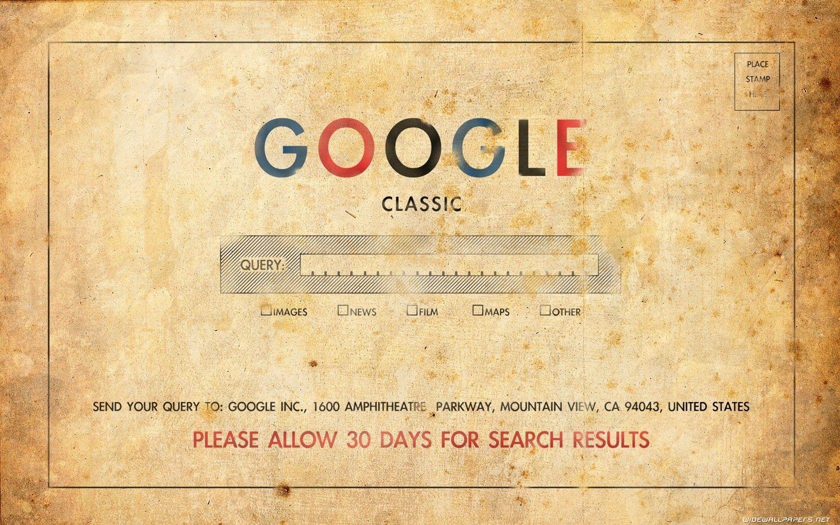 Daily Wallpaper: Old School Google. I Like To Waste My Time