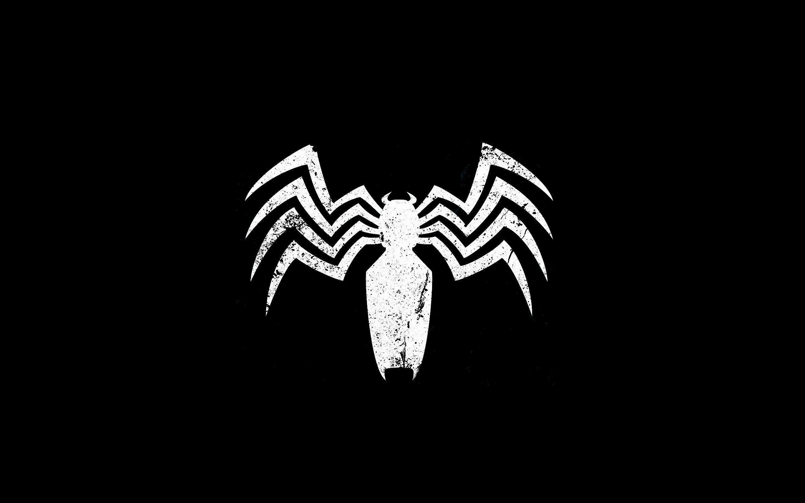 Black Spiderman Logo HD Wallpaper