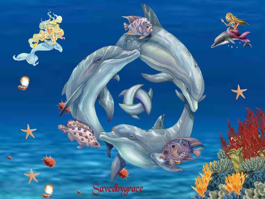 Dolphins wallpaper. Cartoons HD Wallpaper and background For Free
