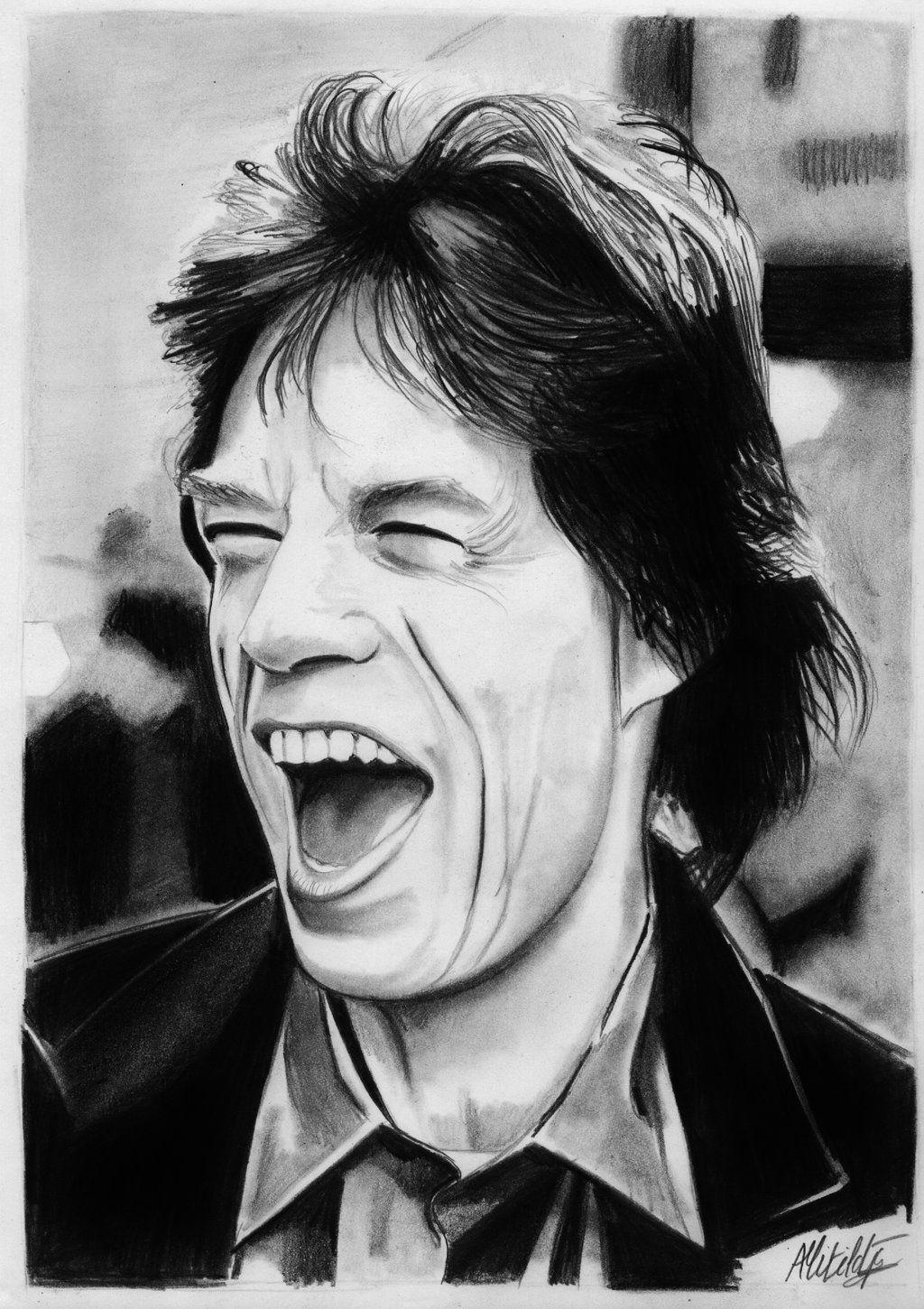 Mick Jagger drawing