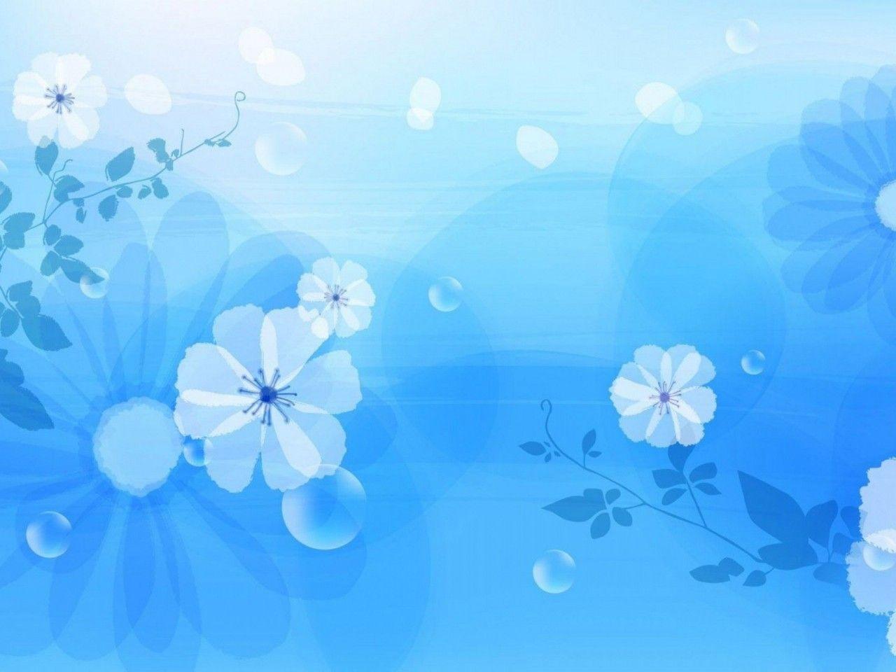image For > Blue Flower Texture Background