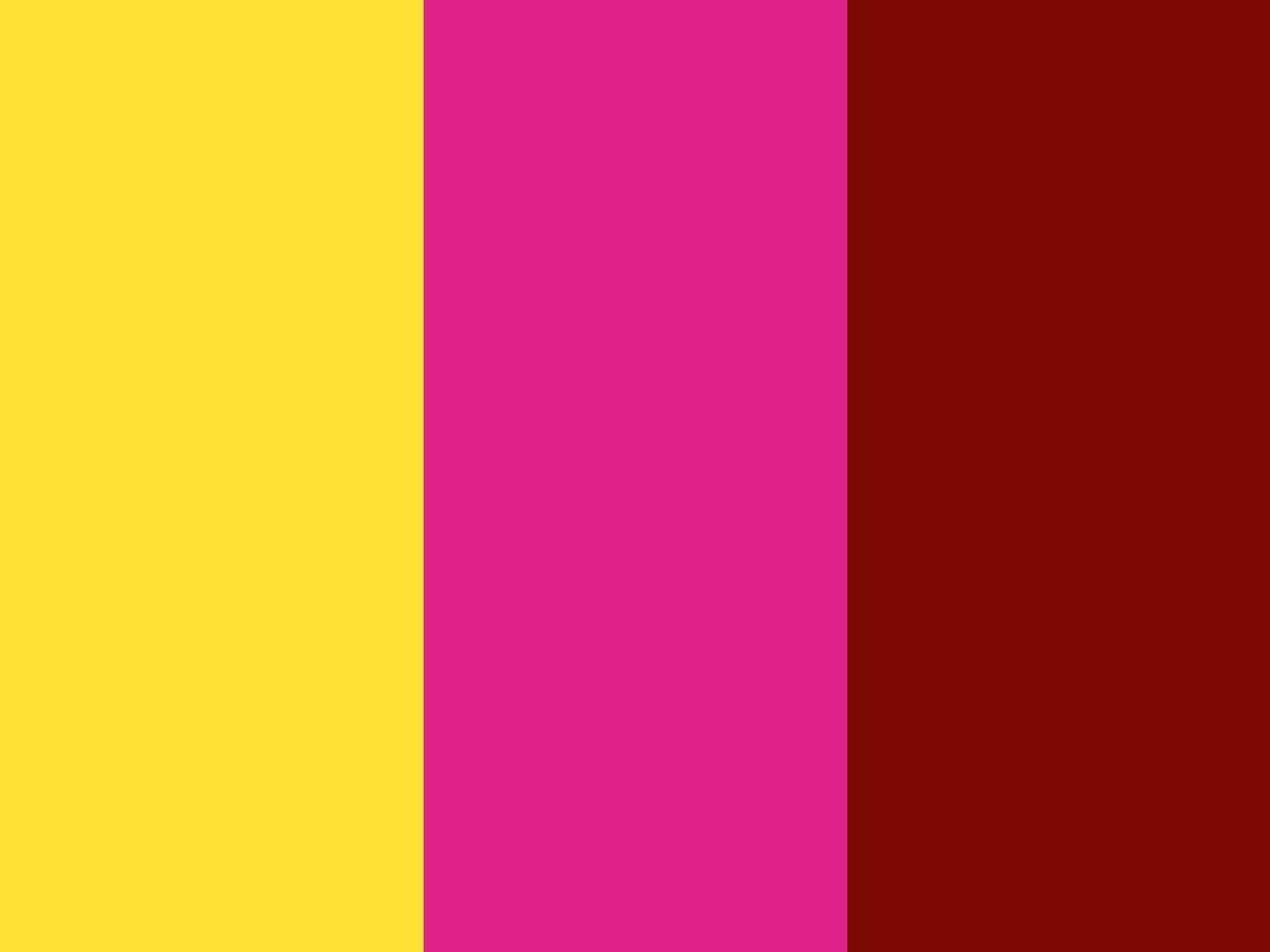Banana Yellow, Barbie Pink and Barn Red Three Color