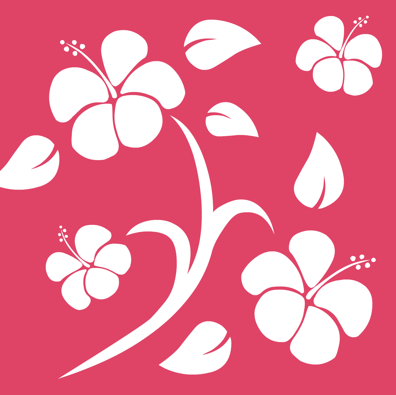 Pink Hawaiian Background Penguin Wiki free, editable