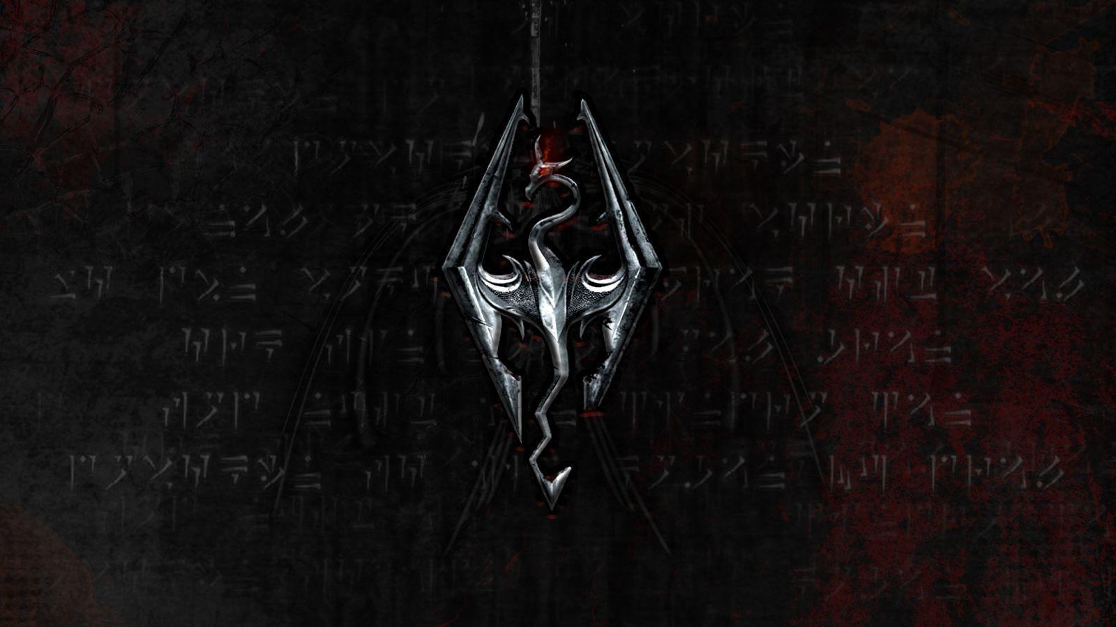 The Elder Scrolls V: Skyrim Wallpaper Logo (408) Game