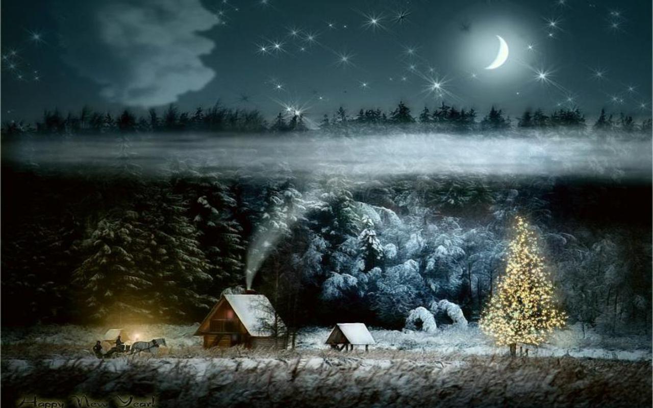 Christmas Scenery Backgrounds - Wallpaper Cave