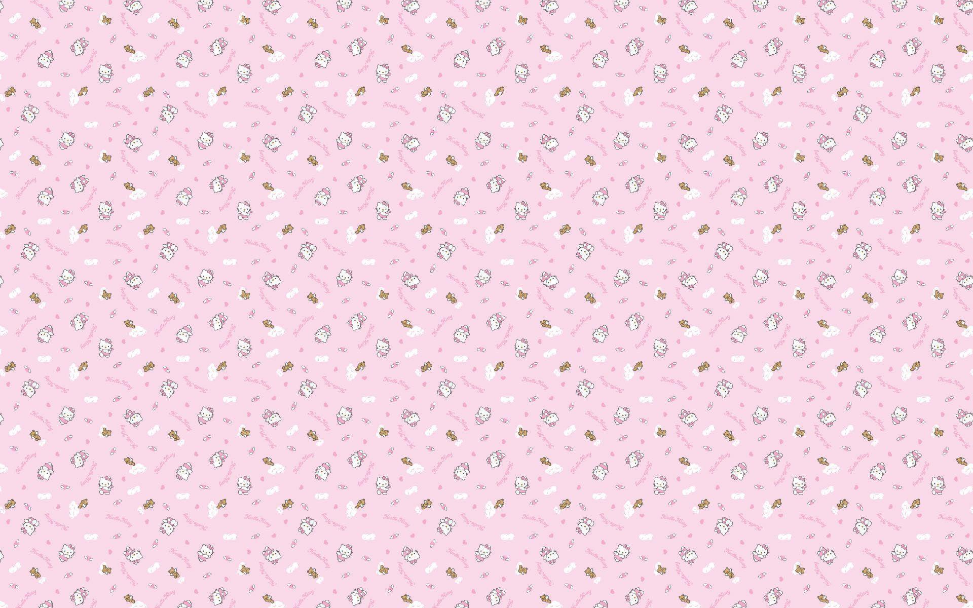 BabylonLab Pink Background Hello Kitty 1920×1200