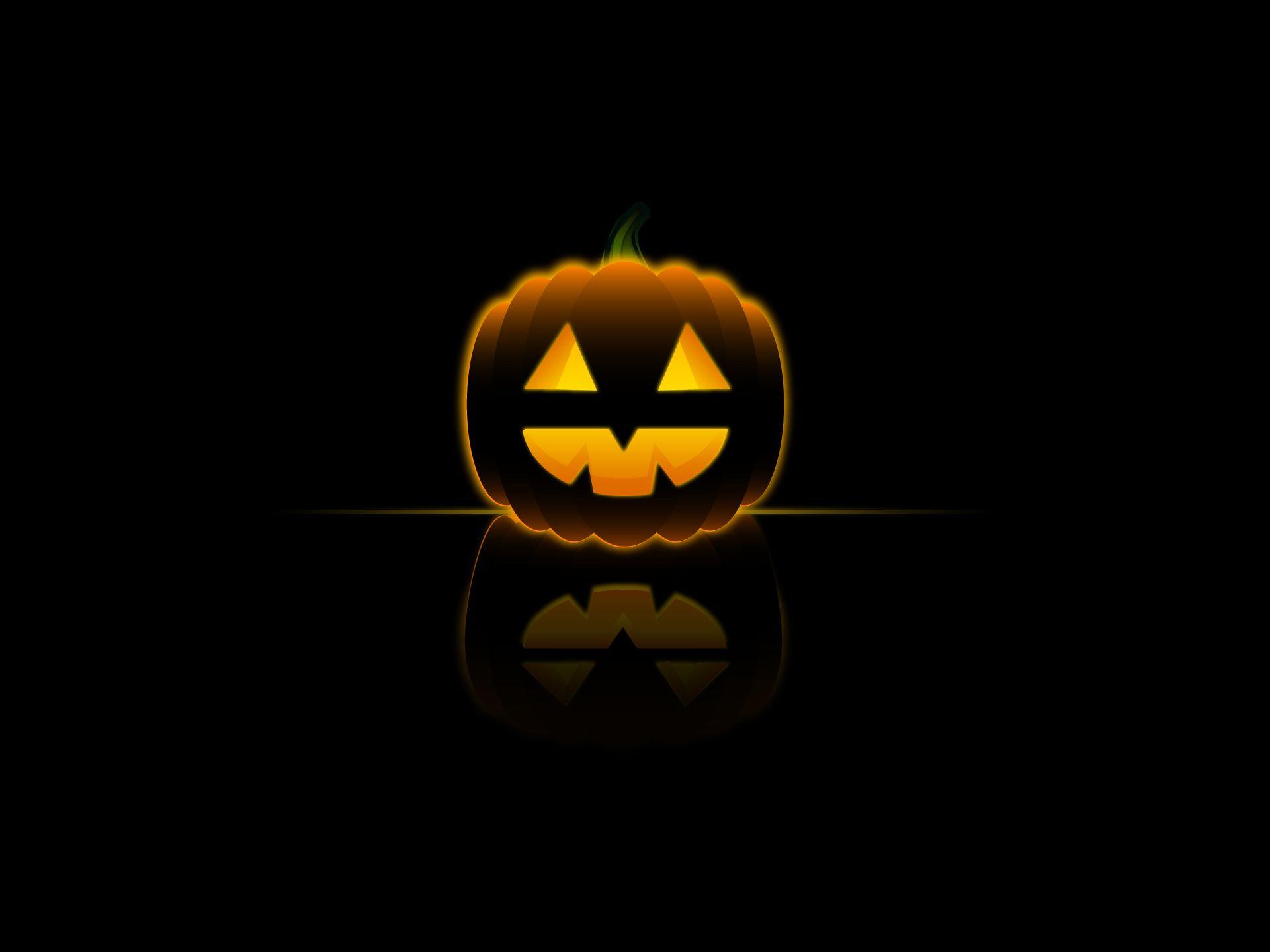 Wallpaper For > Halloween Pumpkin Background Desktop