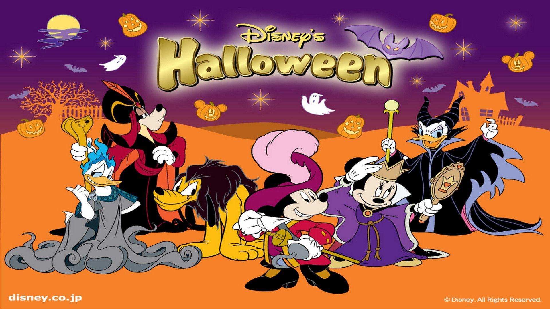 Wallpaper For > Disney Halloween Background Image