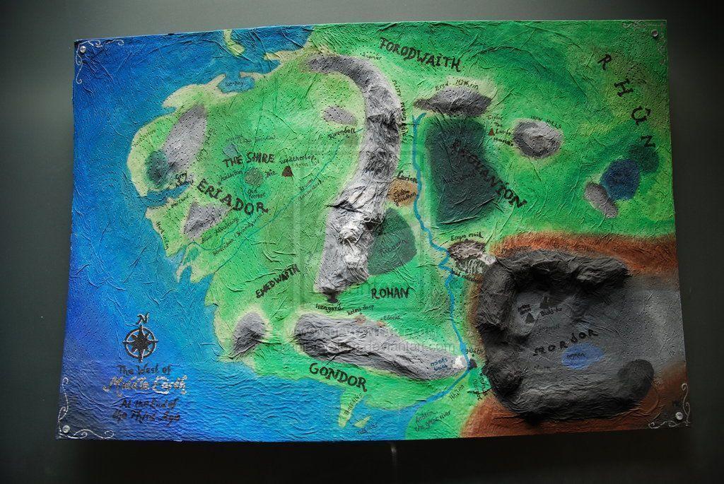 3D Map of Middle Earth