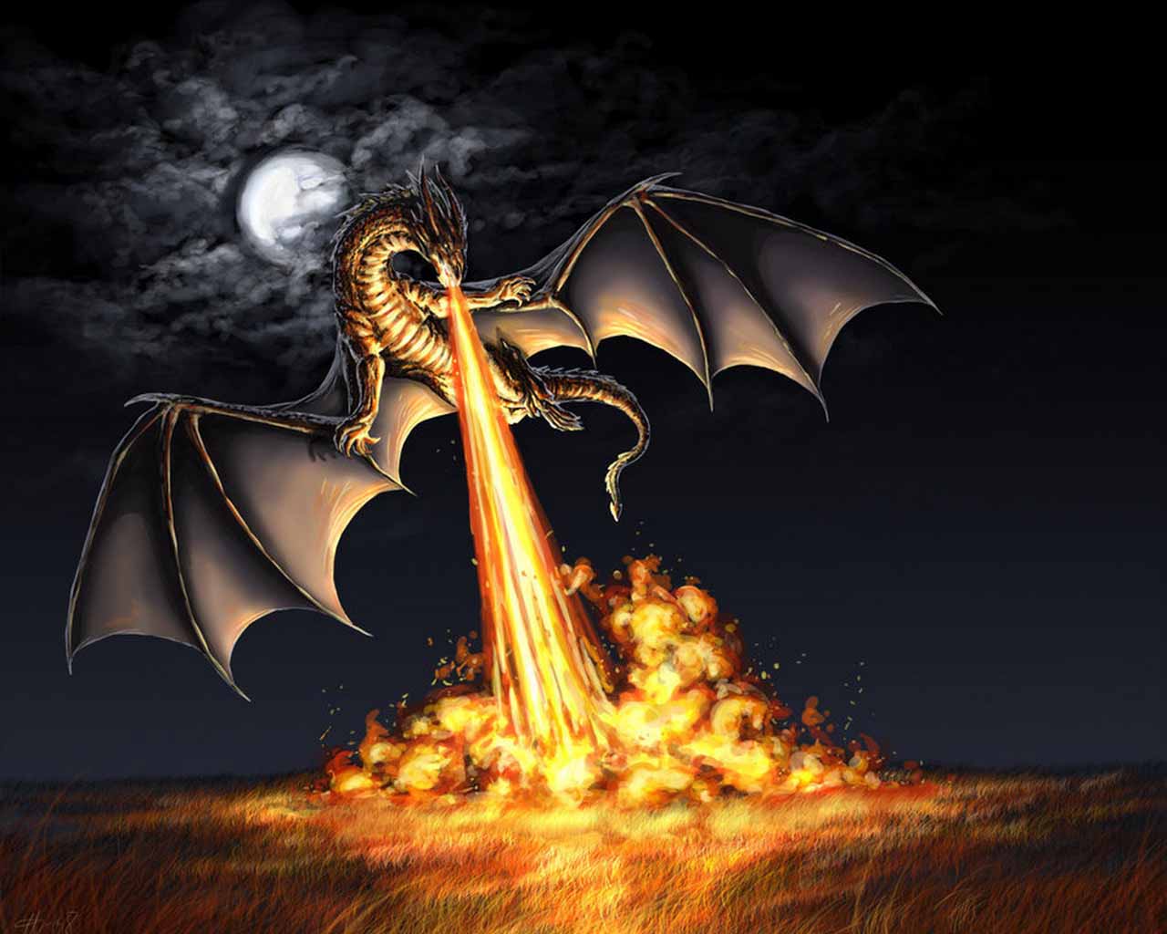 image For > 3D Fire Dragon Wallpaper