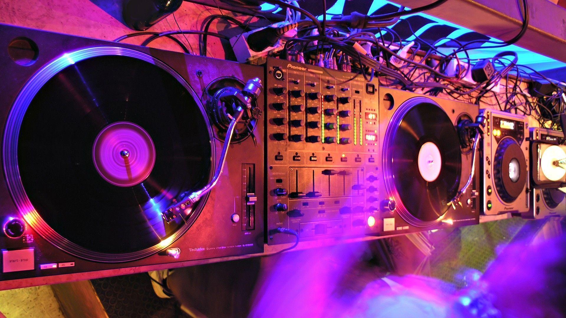 Dj Mixing Console Wallpaper 1920x1080 px Free Download