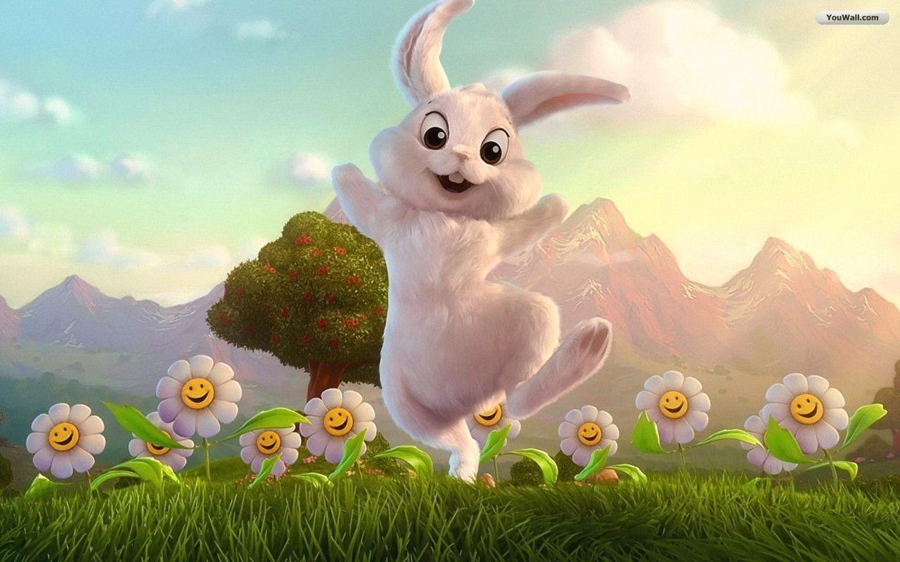 HD Easter Bunny Happy