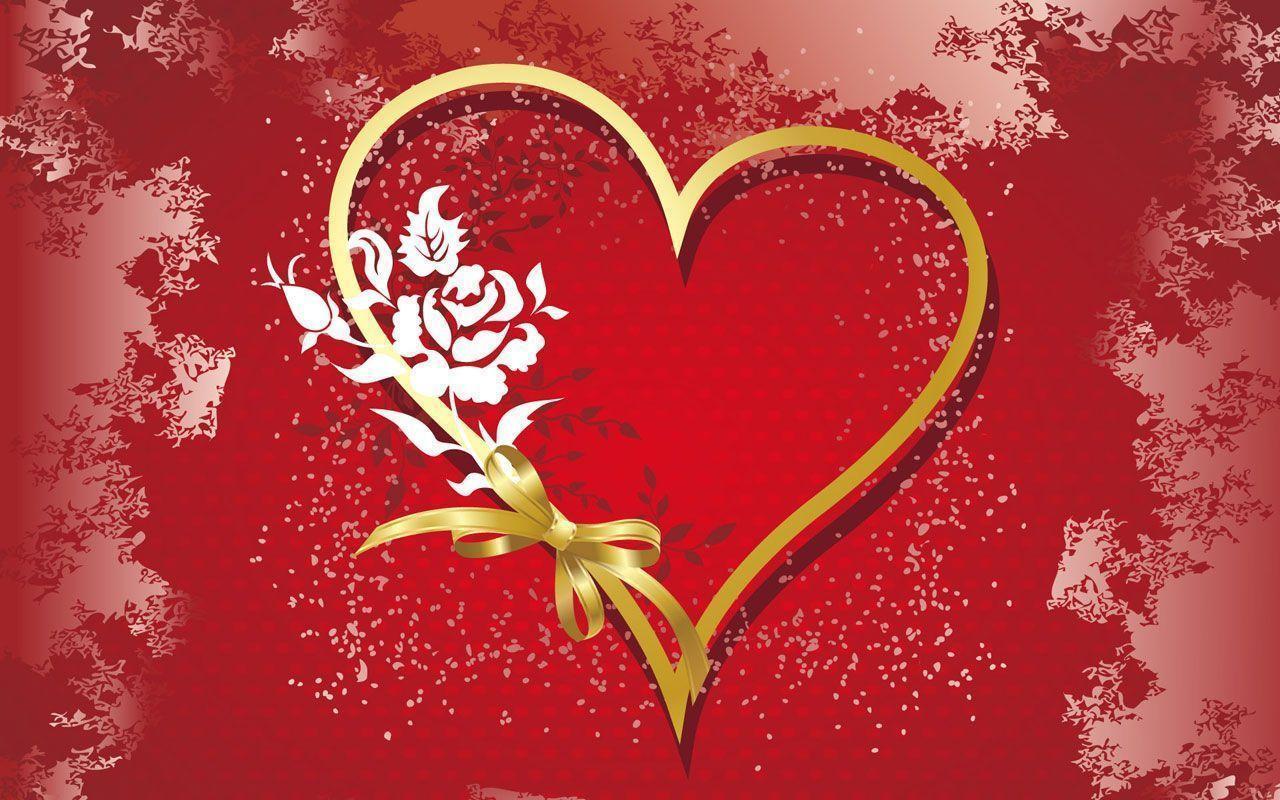 Red Love Heart Background