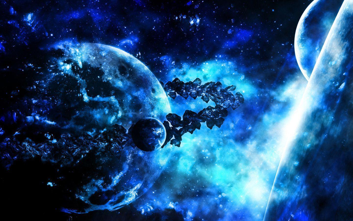 Download Space Fantasy Set Awesome Wallpaper 1440x900. Full HD