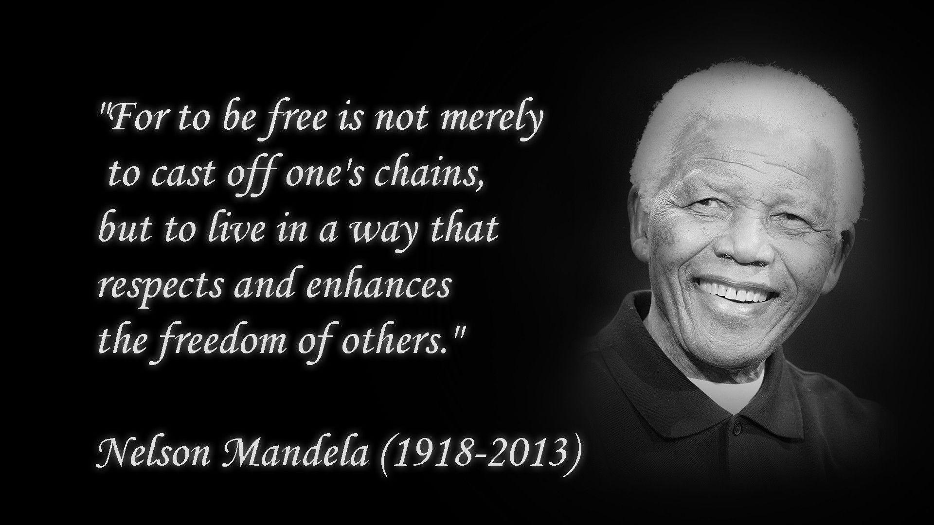 Nelson Mandela Quote High Quality Wallpaper
