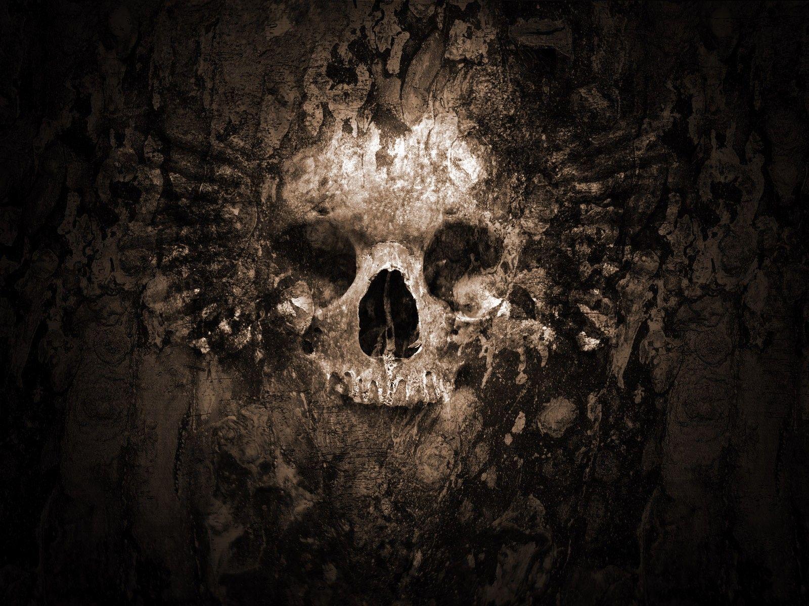 Abstract Skull Background Wallpaper