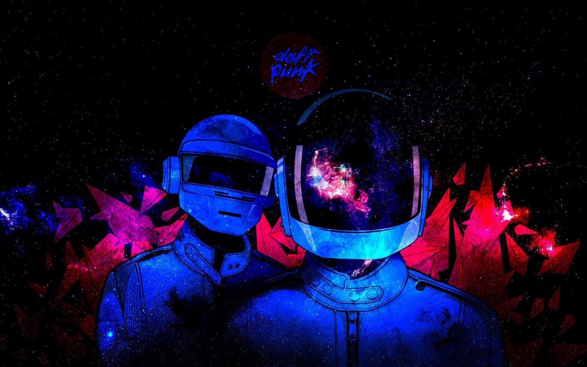 Outer Space Daft Punk Electronic Wallpaper Wide or HD. Artistic
