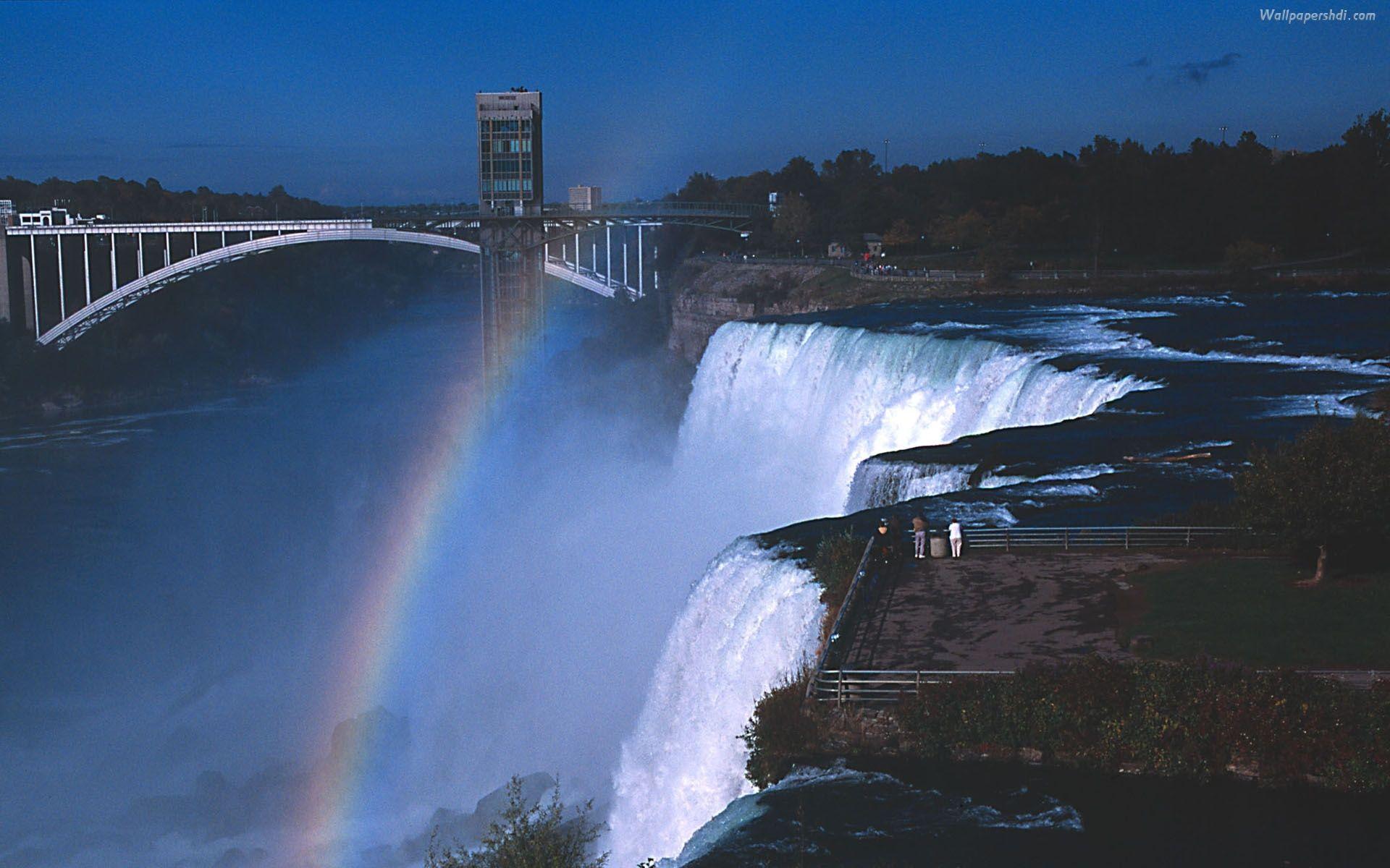 Rainbow in Niagara Falls Wallpaper HD For Free HD Background