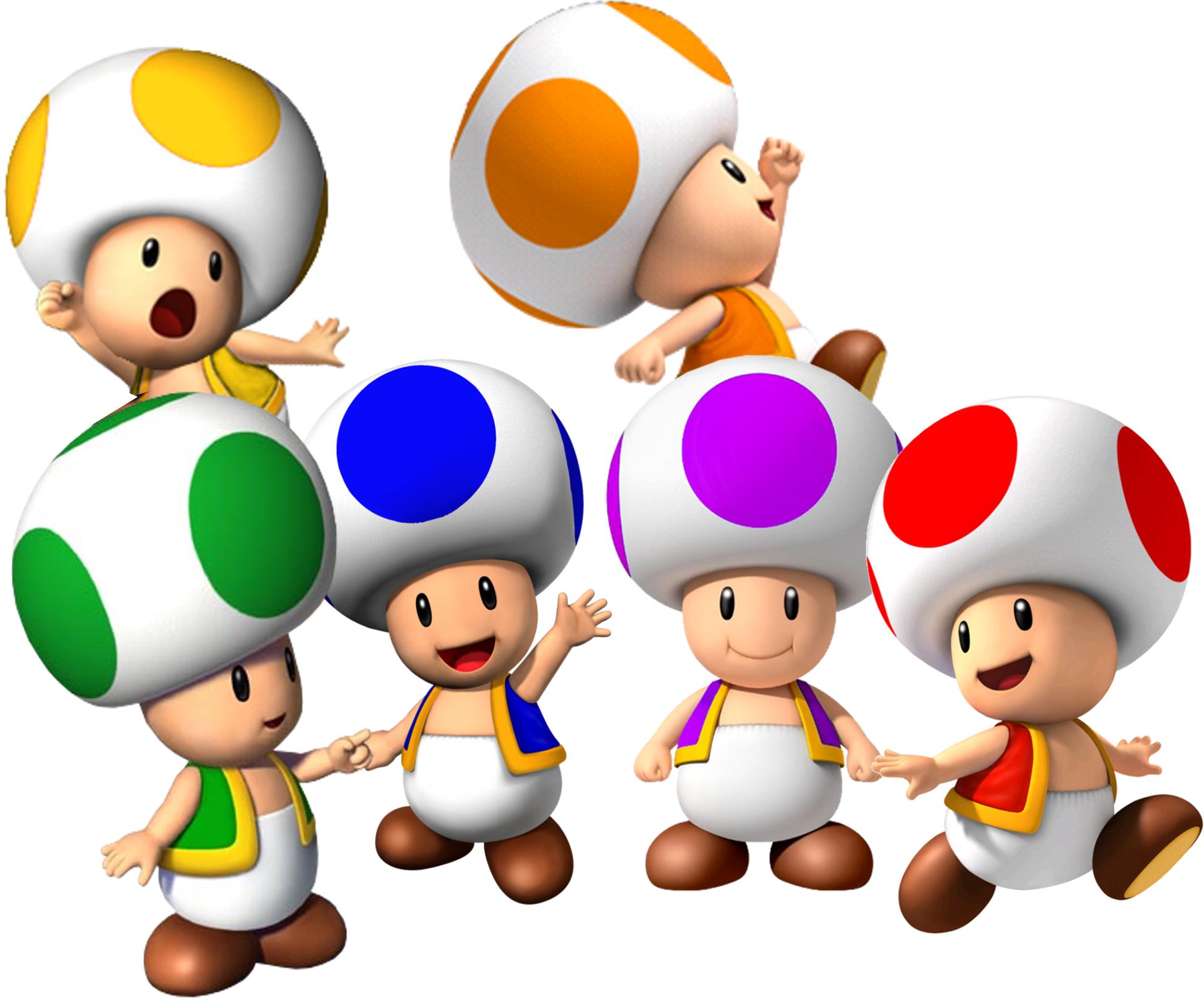 Toad Super Mario Characters Wallpaper