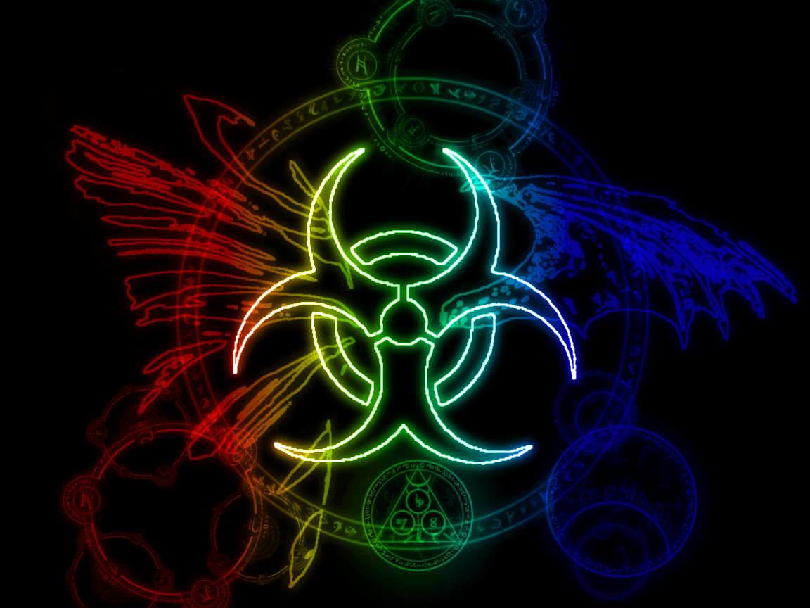 Wallpaper For > Cool Biohazard Symbol Wallpaper