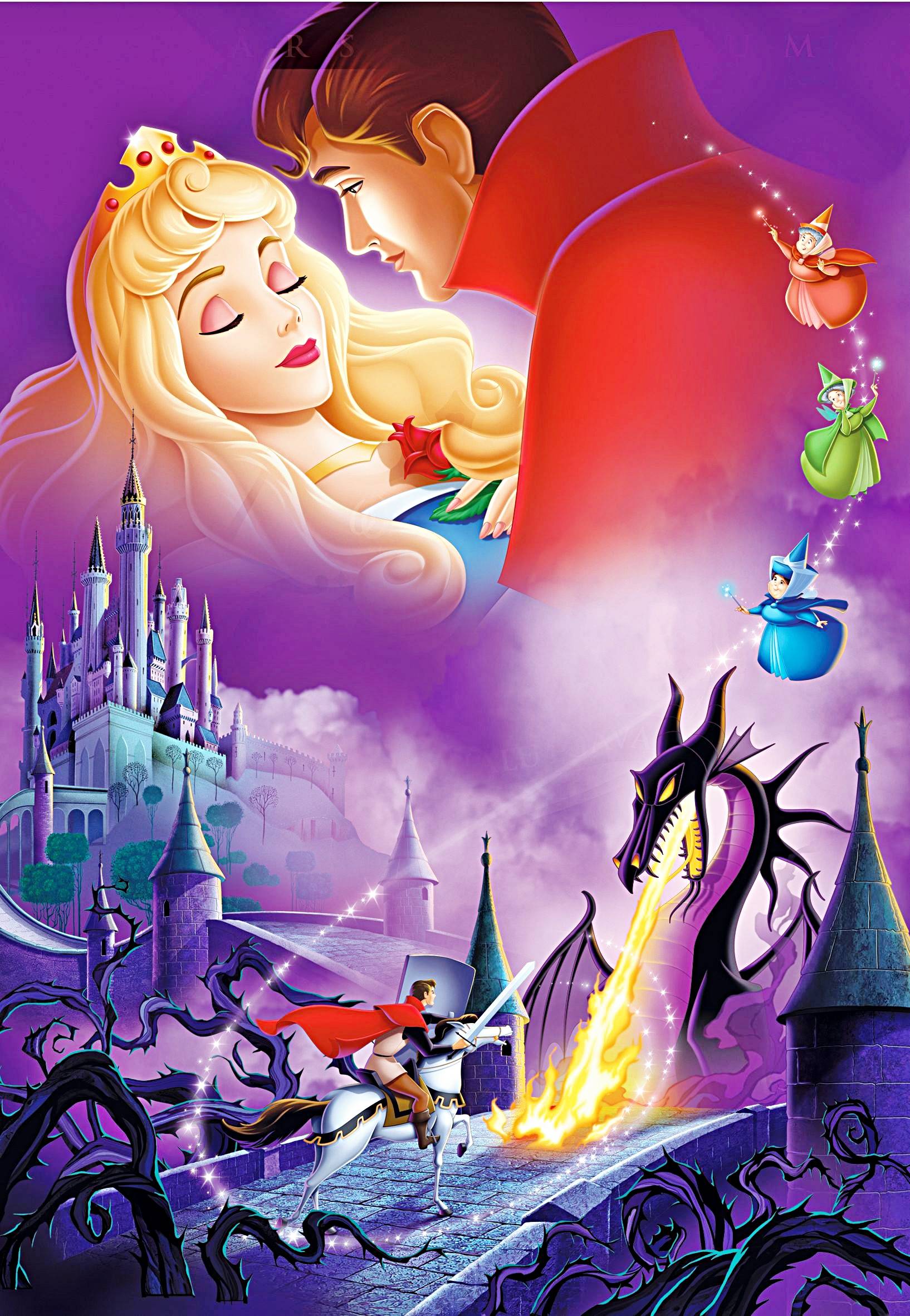 Walt Disney Characters Sleeping Beauty Wallpaper HD For Desktop